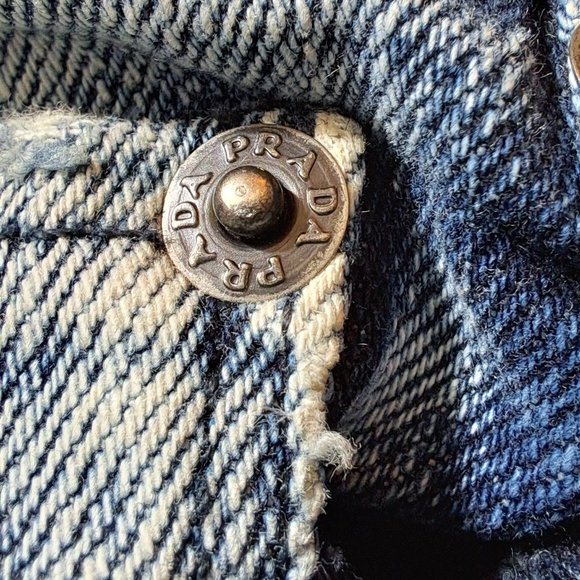 PRADA women JEAN Sz 26 (27-28W) CONTOUR FIT LOW-RISE washed blue DESIGNER LUXURY - Picture 4 of 14